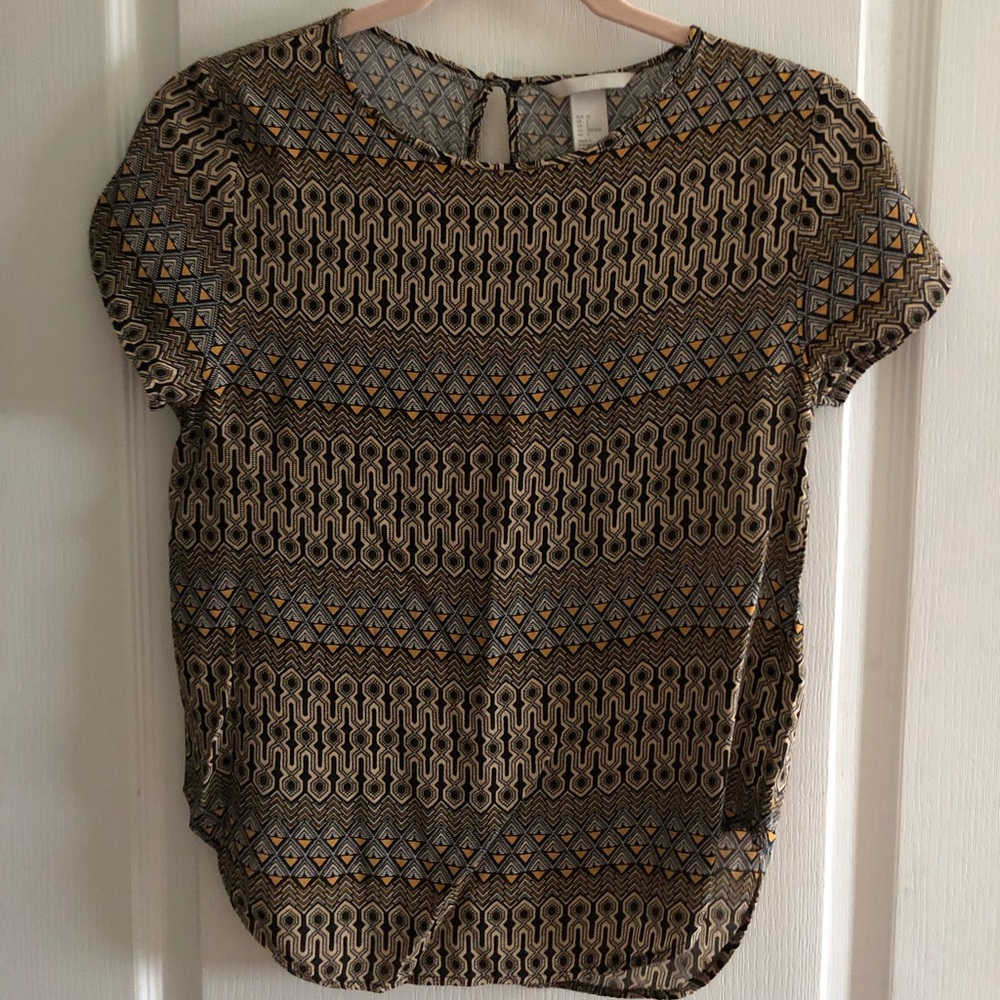Boho Chic Patterned Blouse